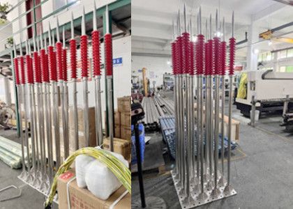 New High voltage power grid lightning rod