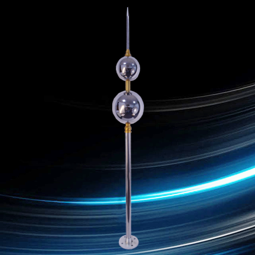 Double Ball Stainless Steel Decorative Lightning Rod